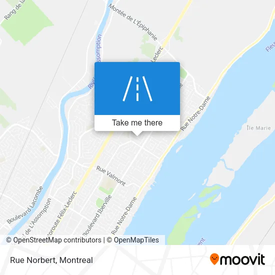 Rue Norbert map
