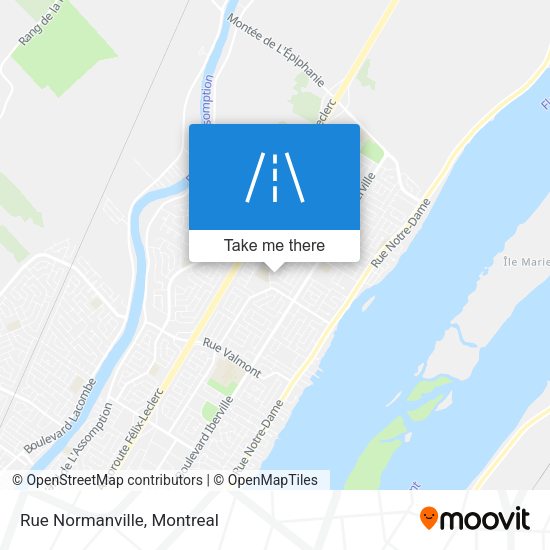 Rue Normanville map