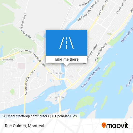 Rue Ouimet map