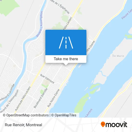 Rue Renoir map