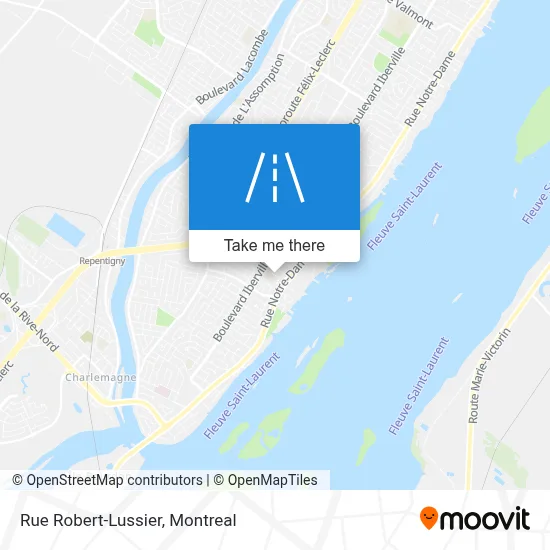 Rue Robert-Lussier map