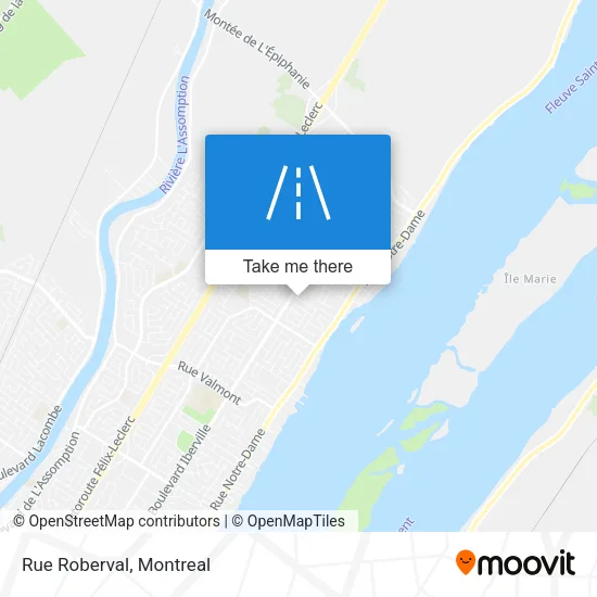 Rue Roberval map