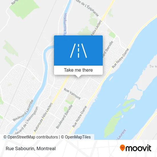 Rue Sabourin map