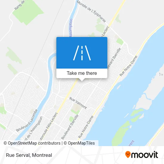 Rue Serval map