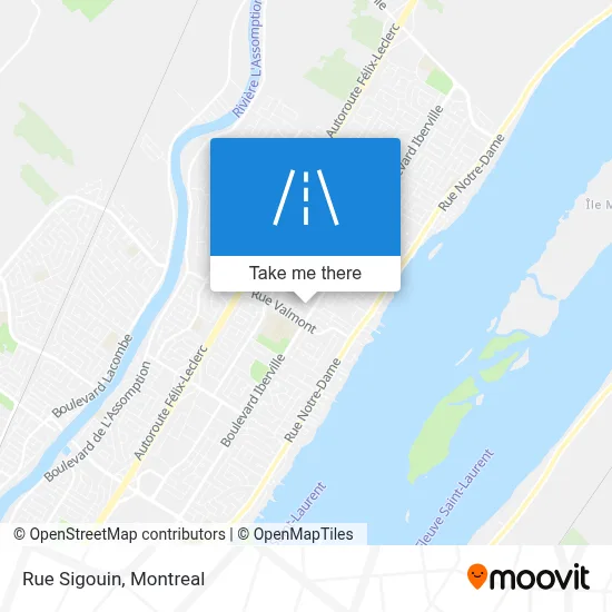 Rue Sigouin map