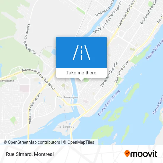 Rue Simard map