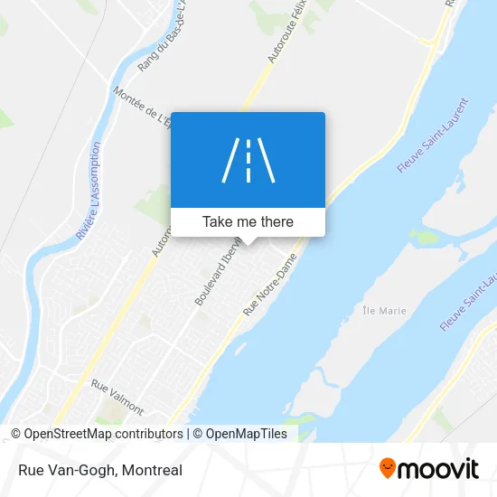 Rue Van-Gogh map