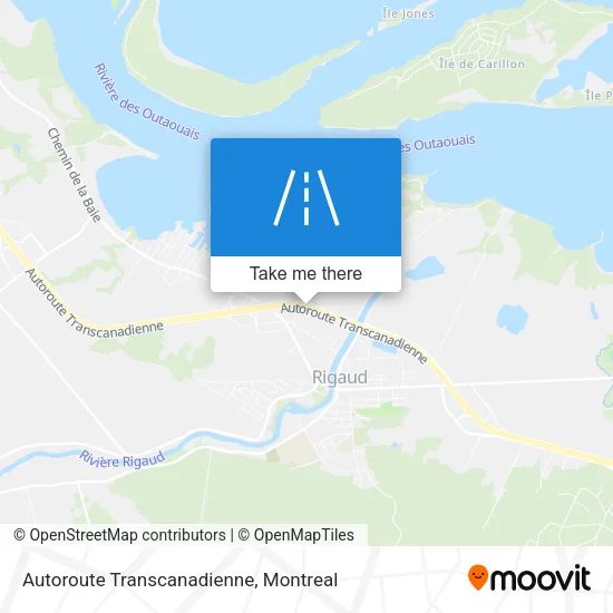 Autoroute Transcanadienne map