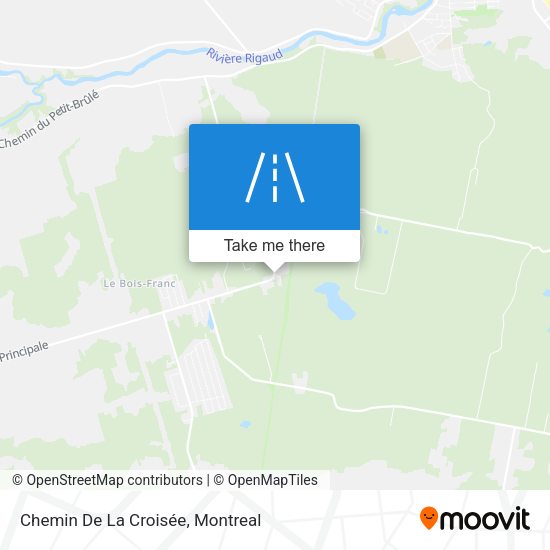Chemin De La Croisée map
