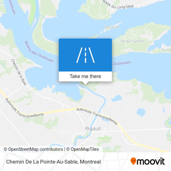 Chemin De La Pointe-Au-Sable map