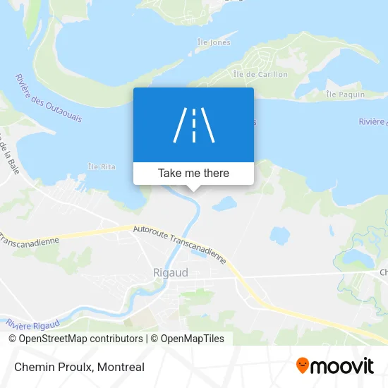 Chemin Proulx map