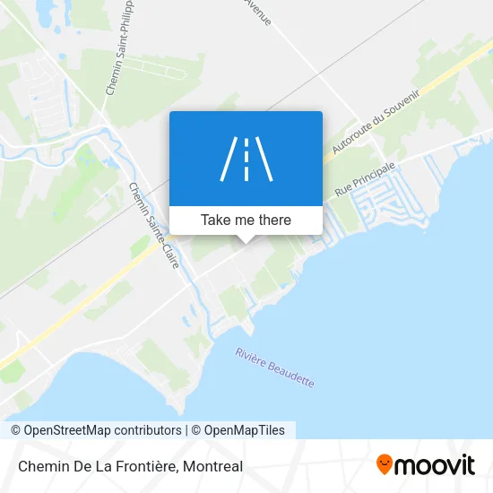 Chemin De La Frontière map