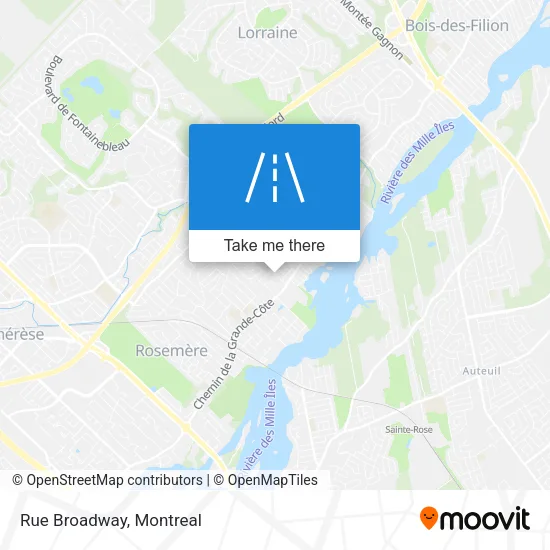 Rue Broadway map