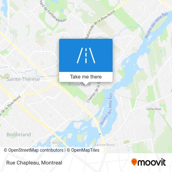 Rue Chapleau map