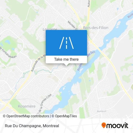 Rue Du Champagne map