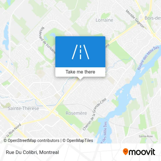 Rue Du Colibri map