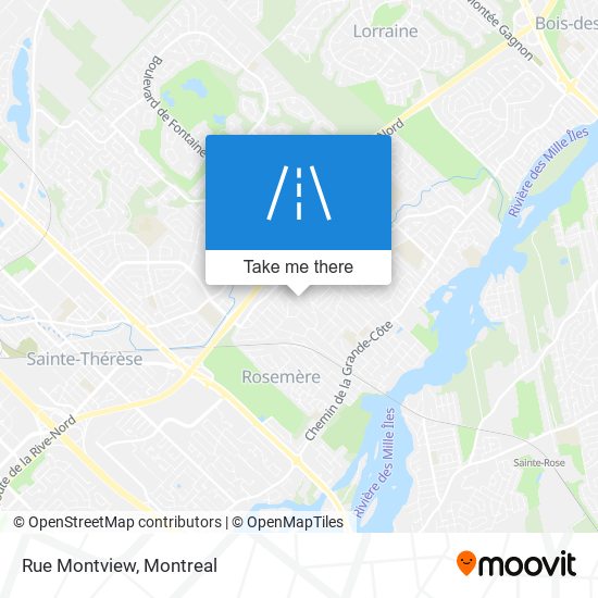 Rue Montview map