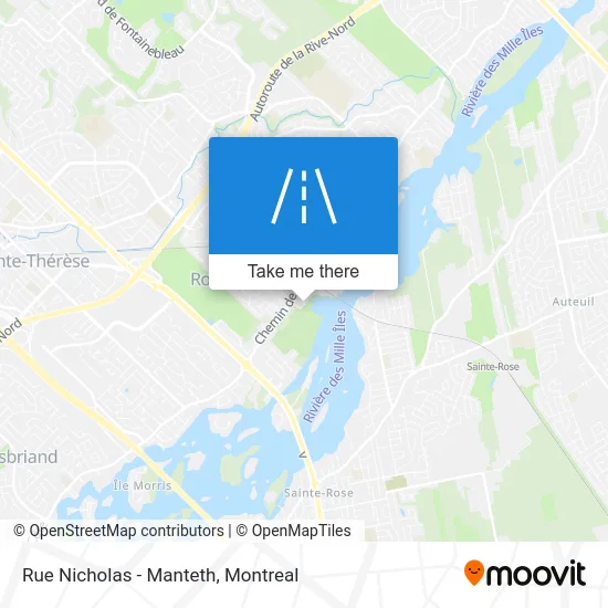 Rue Nicholas - Manteth map