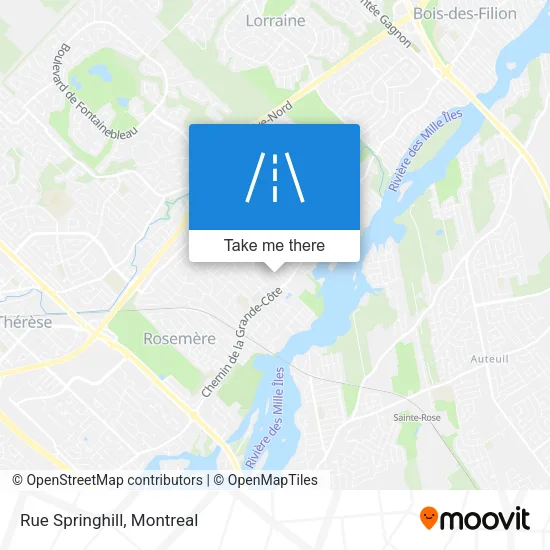 Rue Springhill map