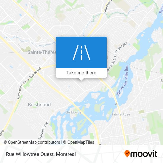 Rue Willowtree Ouest map