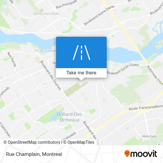 Rue Champlain map