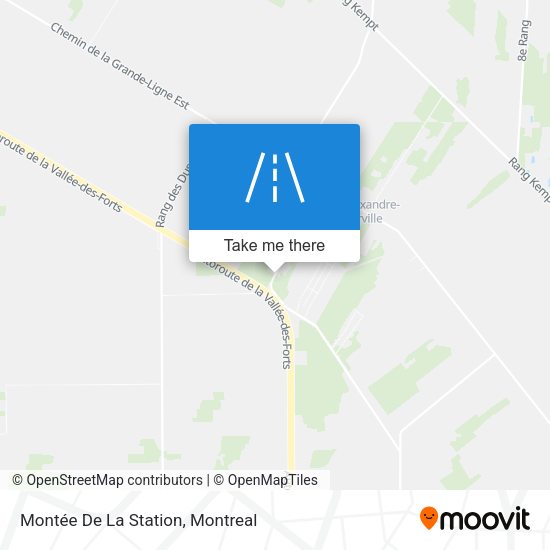 Montée De La Station map