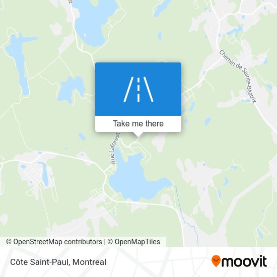 Côte Saint-Paul map