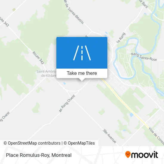 Place Romulus-Roy map