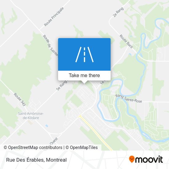 Rue Des Érables map