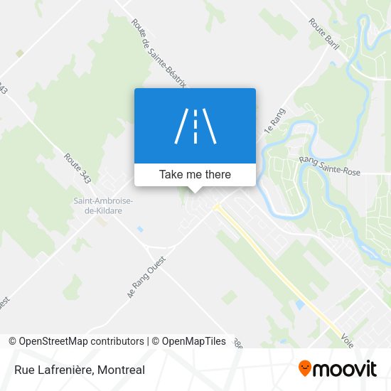 Rue Lafrenière map