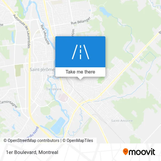 1er Boulevard map
