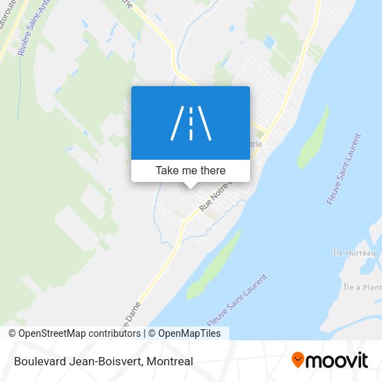 Boulevard Jean-Boisvert map