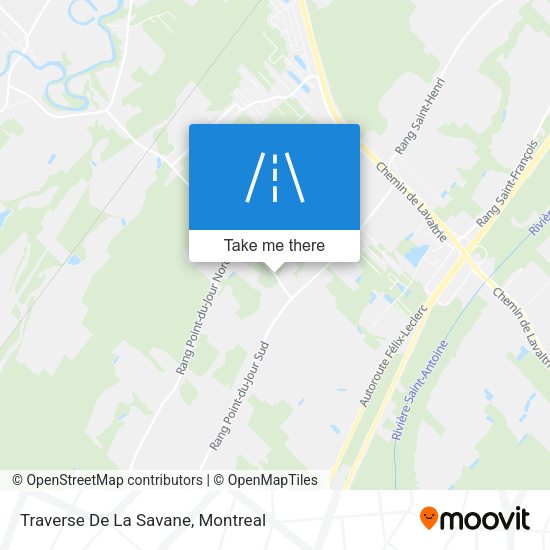 Traverse De La Savane map