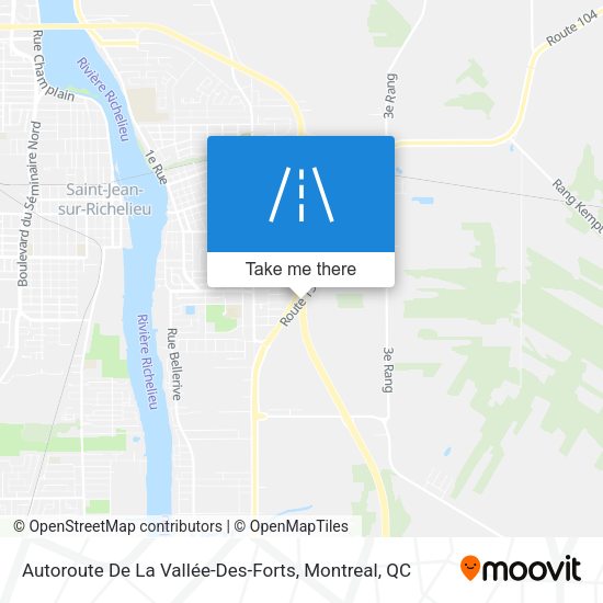 Autoroute De La Vallée-Des-Forts map