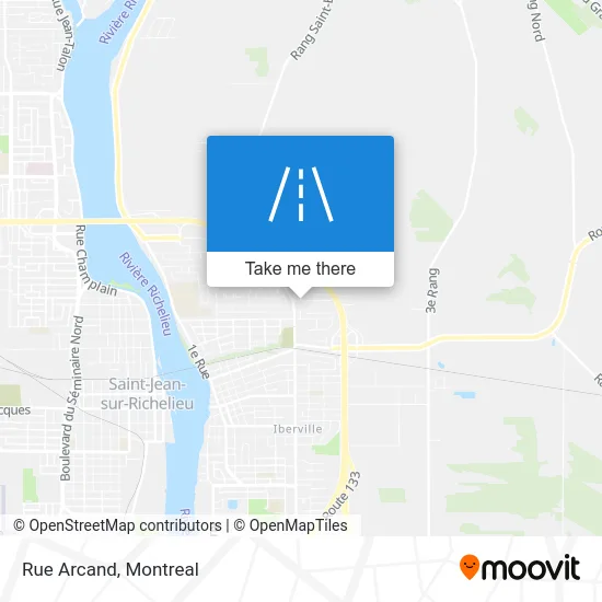 Rue Arcand map
