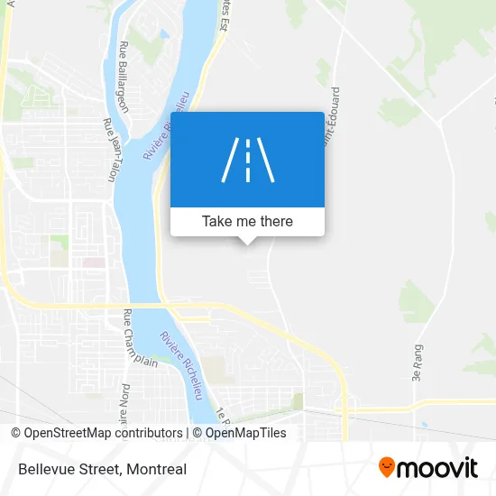 Rue Bellevue map
