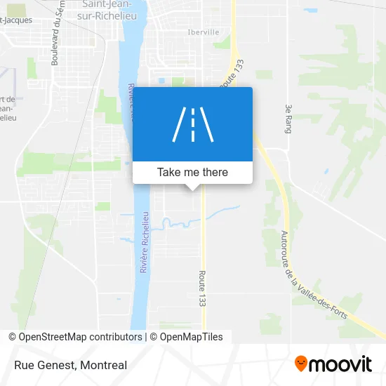 Rue Genest map
