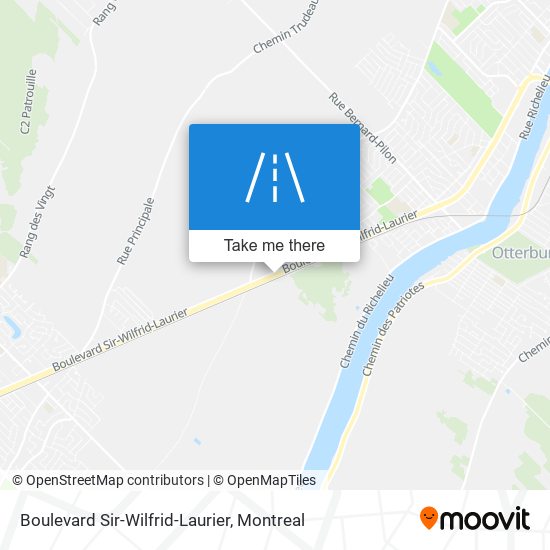 Boulevard Sir-Wilfrid-Laurier map