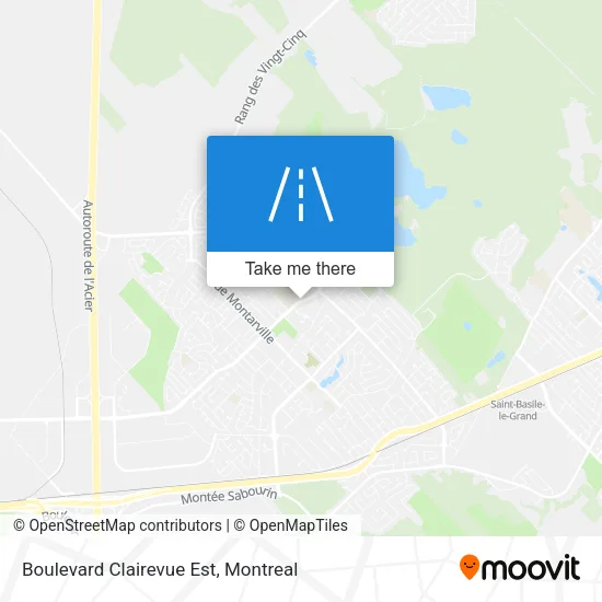 Boulevard Clairevue Est map