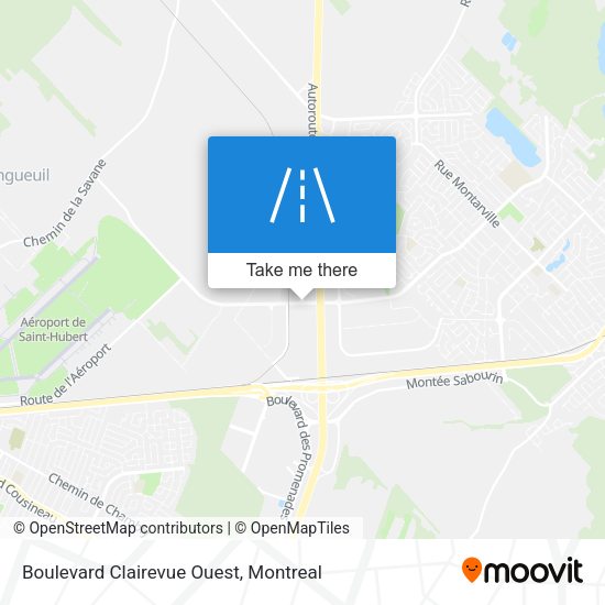 Boulevard Clairevue Ouest map