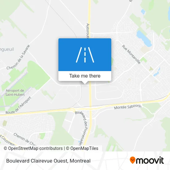 Boulevard Clairevue Ouest map