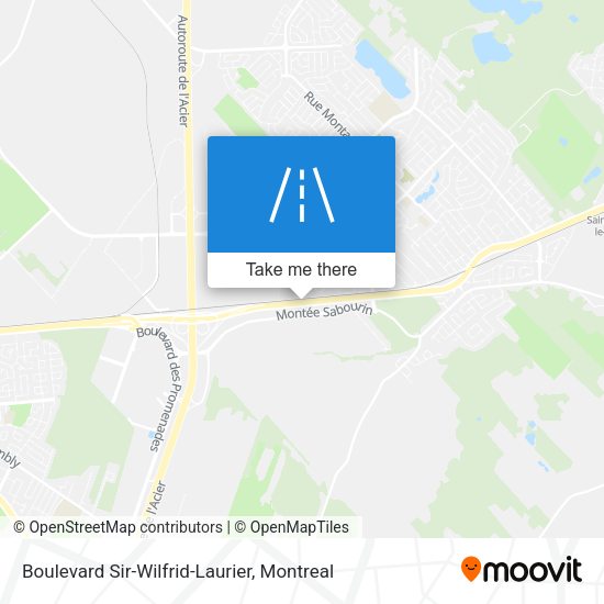 Boulevard Sir-Wilfrid-Laurier map