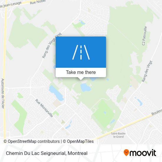 Chemin Du Lac Seigneurial map
