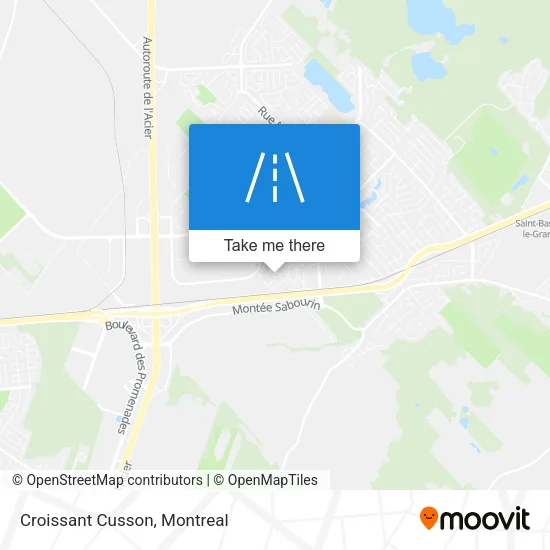 Croissant Cusson map