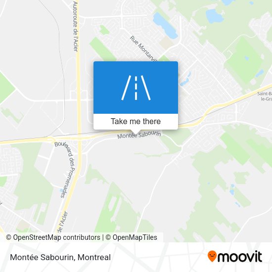 Montée Sabourin map