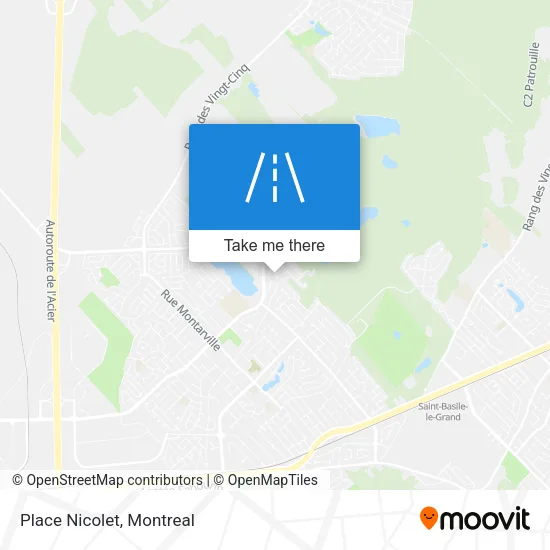 Place Nicolet map