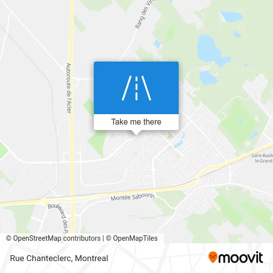 Rue Chanteclerc map
