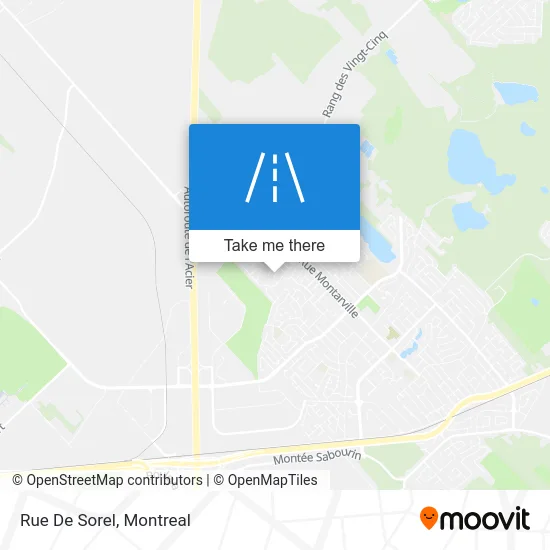 Rue De Sorel map