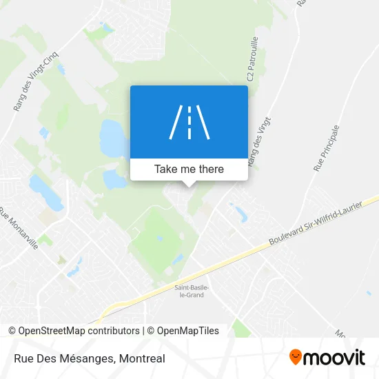 Rue Des Mésanges map