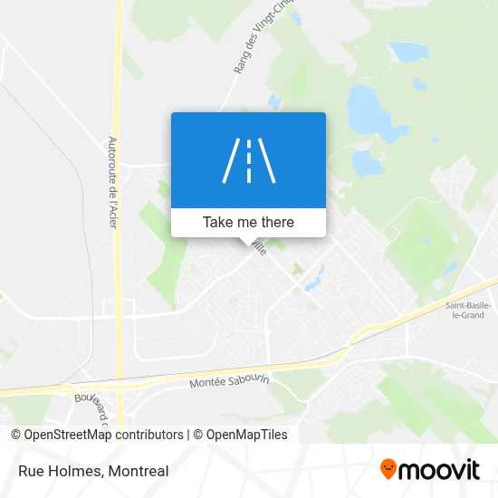 Rue Holmes map